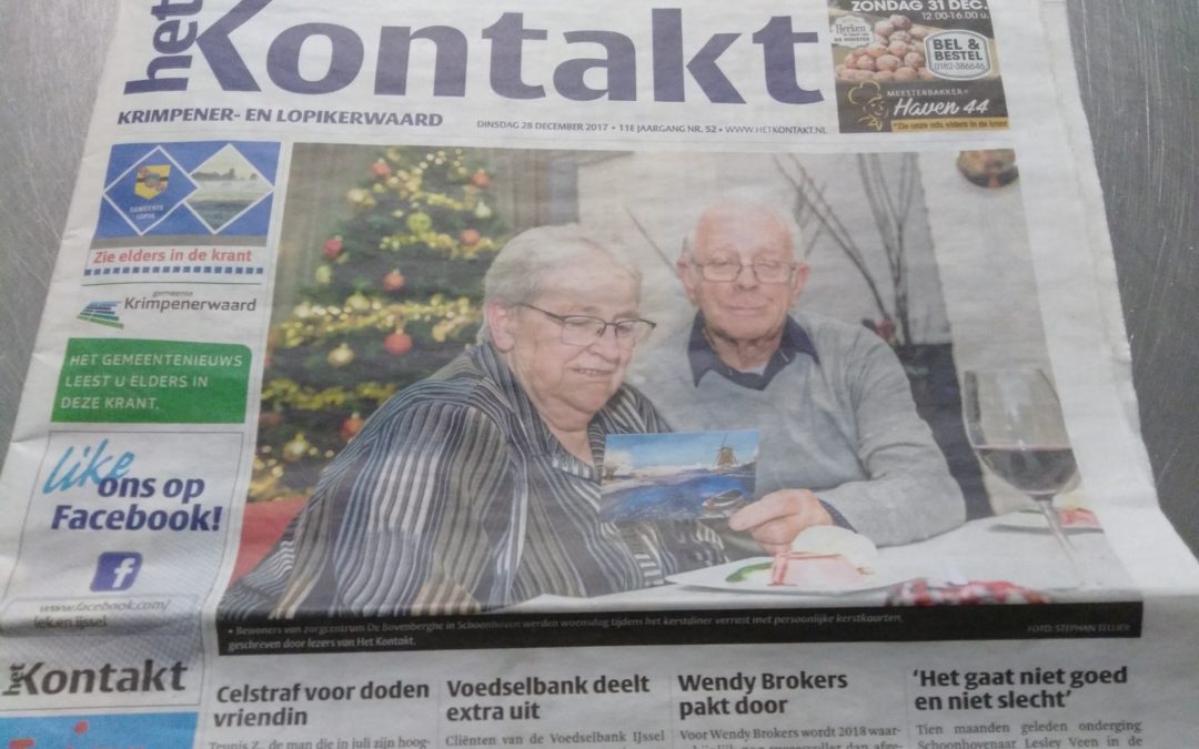 Bewoners De Bovenberghe verrast met ludieke kerstkaartenactie