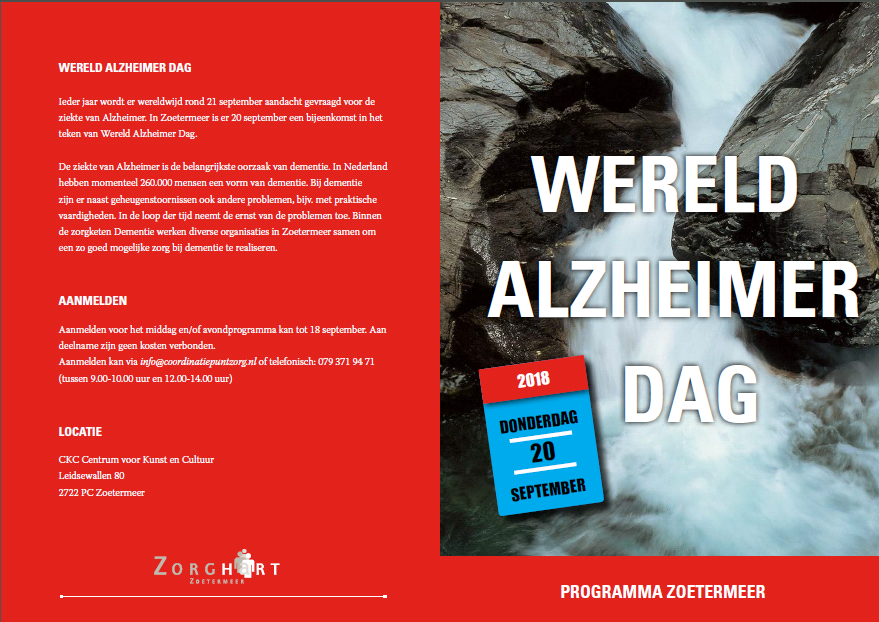 Bijeenkomst Wereld Alzheimerdag Zoetermeer